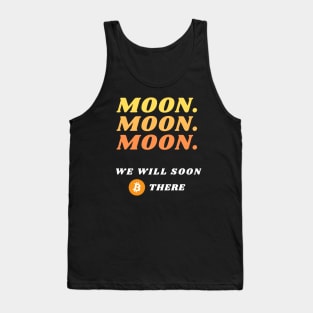 Bitcoin to the moon Tank Top